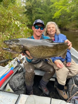 Chinook Salmon Fishing in Traverse City, Michigan