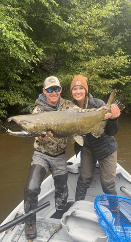 Chinook Salmon Fishing in Traverse City, Michigan