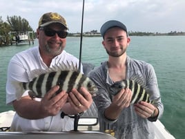 Sheepshead Fishing in Holmes Beach, Florida