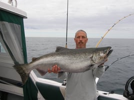 Chinook Salmon Fishing in Manistee, Michigan