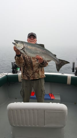 Chinook Salmon Fishing in Manistee, Michigan