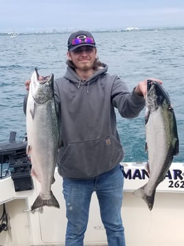 Chinook Salmon Fishing in Milwaukee, Wisconsin