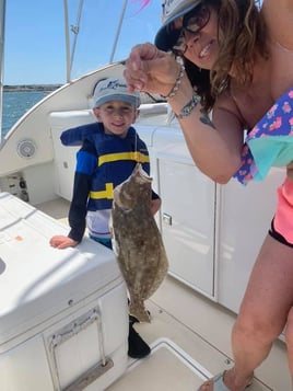 Flounder Fishing in Hampton Bays, New York