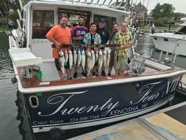 Half day fishing charter out of Kenosha Wisconsin