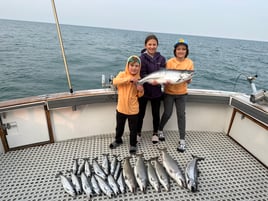 Half day fishing charter out of Kenosha Wisconsin