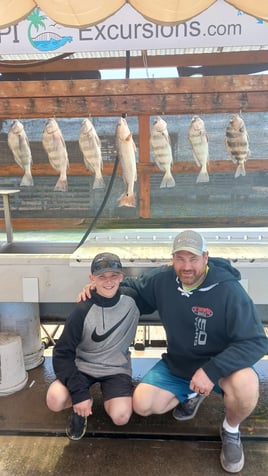 Black Drum, Redfish Fishing in South Padre Island, Texas