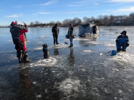 Ice Fishing Illinois - Walleye