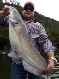 Blue Catfish Fishing in Austin, Texas