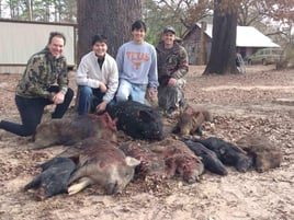 Hog Hunting in Bivins, Texas