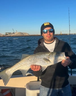 Striped Bass Fishing in Hampton Bays, New York