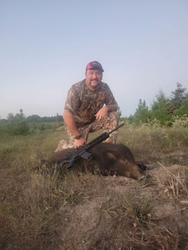 Hog Fishing in Bivins, Texas