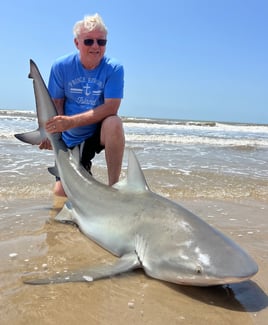 Blacktip Shark Fishing in Bolivar Peninsula, Texas