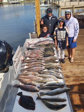 Flounder, Redfish, Speckled Trout Fishing in Slidell, Louisiana