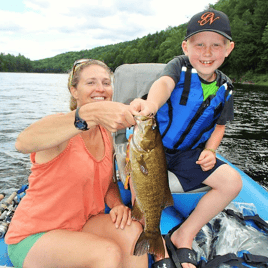 Smallmouth Bass Fishing in West Forks, Maine