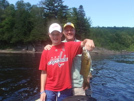 Smallmouth Bass Fishing in West Forks, Maine