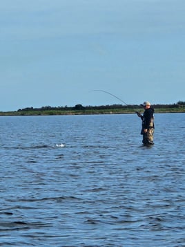 Wade fishing