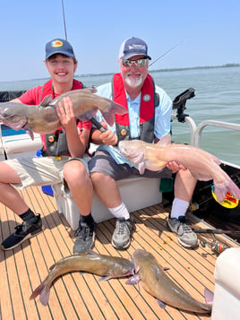 Blue Catfish Fishing in Lakeside Marblehead, Ohio