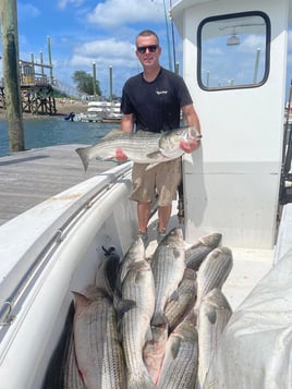 Trophy Striped Bass - Inshore Fishing Charter