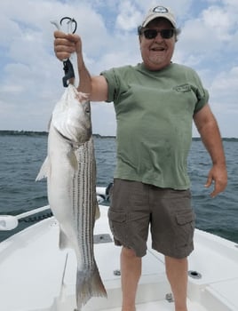 Striped Bass Fishing in New Woodville, Oklahoma