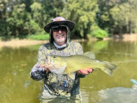 Largemouth Bass Fishing in Aquilla, Texas