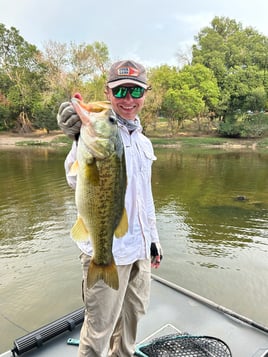 Largemouth Bass Fishing in Aquilla, Texas