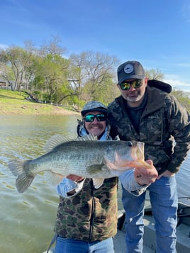 Largemouth Bass Fishing in Aquilla, Texas