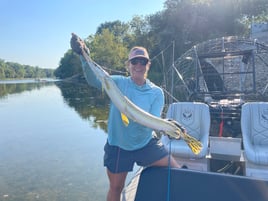 Airboat Guided Brazos River Fly Fishing