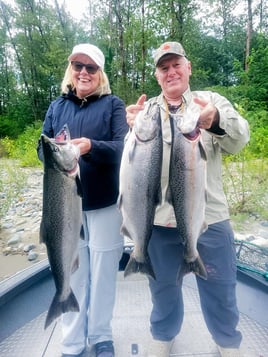 Chinook Salmon Fishing in Coles Corner, Washington