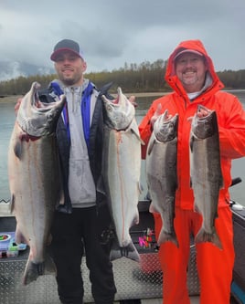 Chinook Salmon Fishing in Coles Corner, Washington