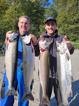 Chinook Salmon Fishing in Coles Corner, Washington