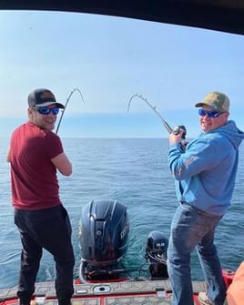 Lake Trout Trolling on Lake Ontario