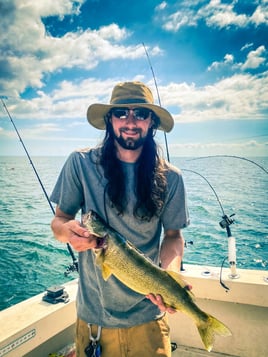 Walleye Fishing in Grand River, Ohio