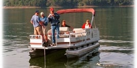 Pontoon Boat fishing