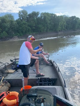 Catfishing on Mississippi River - St Charles