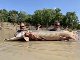 Alligator Gar Fishing in Palestine, Texas