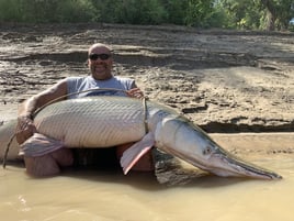 Alligator Gar Fishing in Palestine, Texas