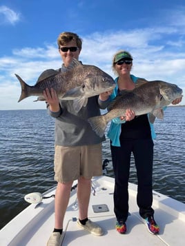 Black Drum Fishing in Saint Bernard, Louisiana