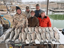 Striped Bass Fishing in Burnet, Texas