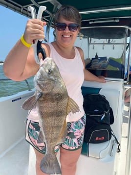 Black Drum Fishing in Galveston, Texas