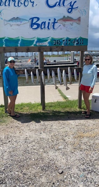 Speckled Trout Fishing in Aransas Pass, Texas