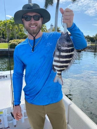 Sheepshead Fishing in Fort Myers Beach, Florida