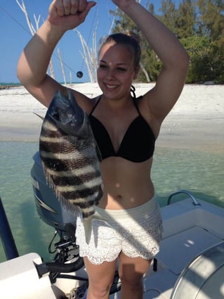 Sheepshead Fishing in Bokeelia, Florida