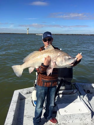 Black Drum Fishing in Galveston, Texas