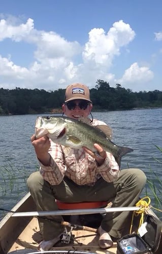 Largemouth Bass Fishing in Graford, Texas