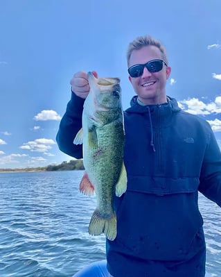 Largemouth Bass Fishing in Graford, Texas