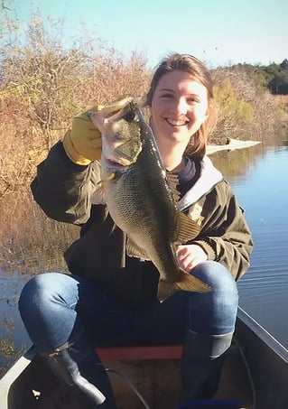 Largemouth Bass Fishing in Graford, Texas