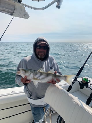 Cape Cod Bay Bass and Bluefish trip