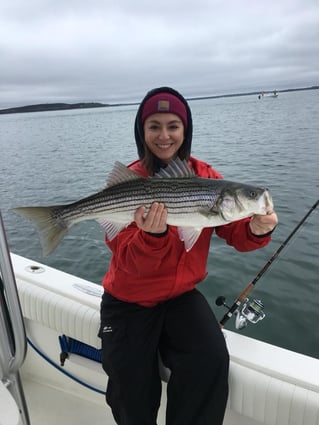 Striped Bass Fishing in Bourne, Massachusetts