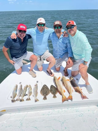 Flounder, Redfish, Speckled Trout Fishing in South Padre Island, Texas