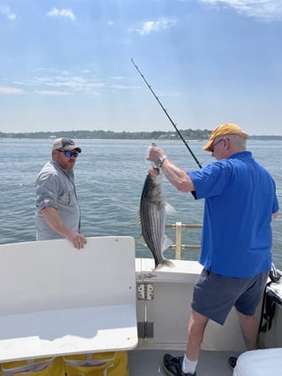 Striped Bass Fishing in Port Washington, New York